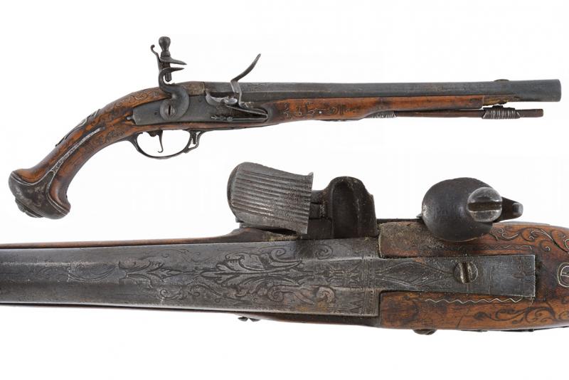 Interessante pistola a pietra focaia