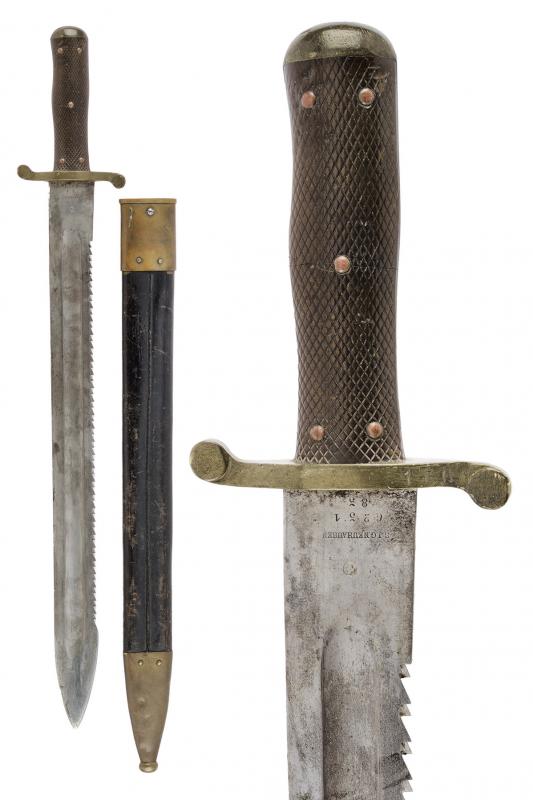 Daga da zappatore Mod. 1878 con dorso a sega