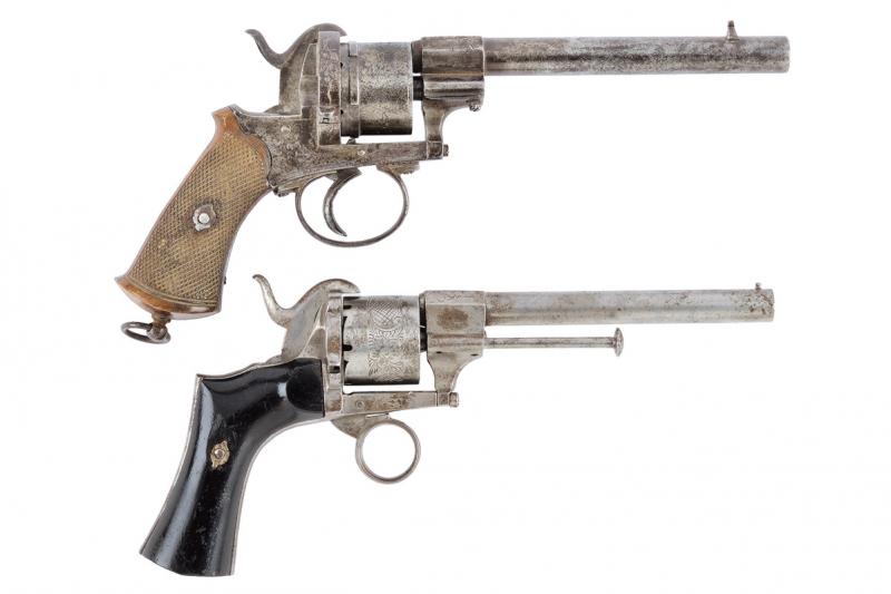 Lotto di due revolver a spillo