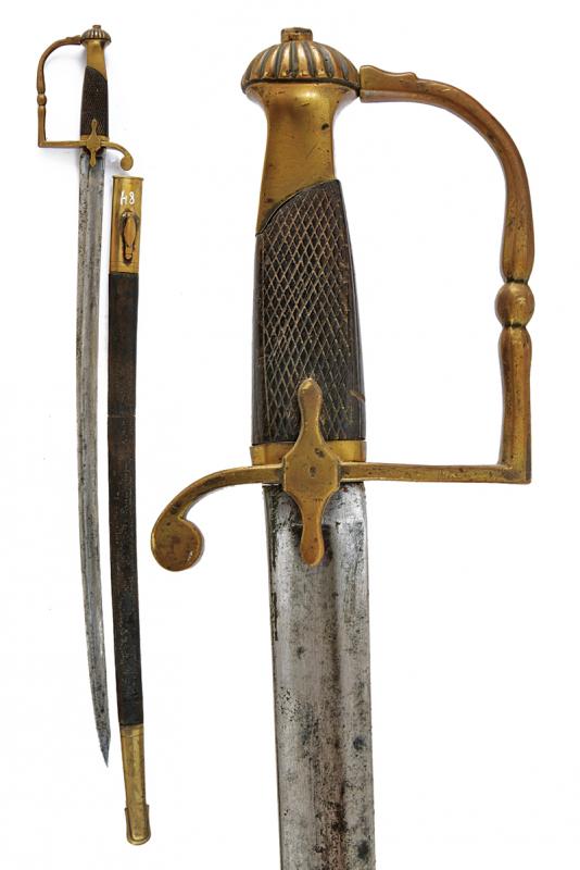 Sciabola Mod. 1833 da furieri e suonatori di fanteria