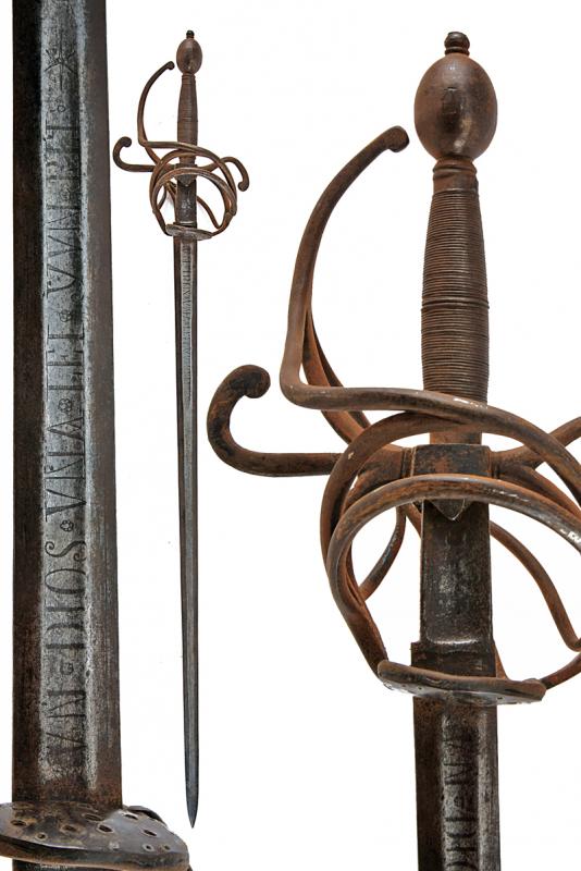 Spada composita in stile del 1600