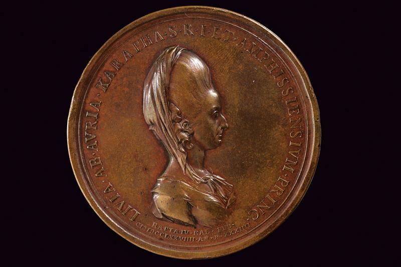 Medaglia commemorativa Livia Doria Carafa, Ferdinando IV (1759-1816)