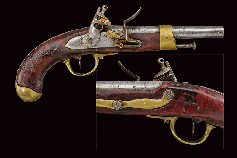 Pistola a pietra focaia tipo mod. AN XIII