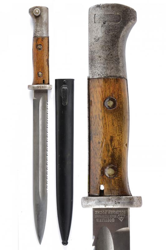 Baionetta Mauser mod. 1884/98 secondo tipo con dorso a sega