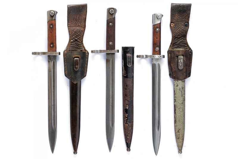Lotto di tre baionette Mannlicher mod. 1895