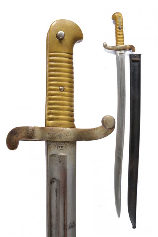 Baionetta sul modello 1842 francese