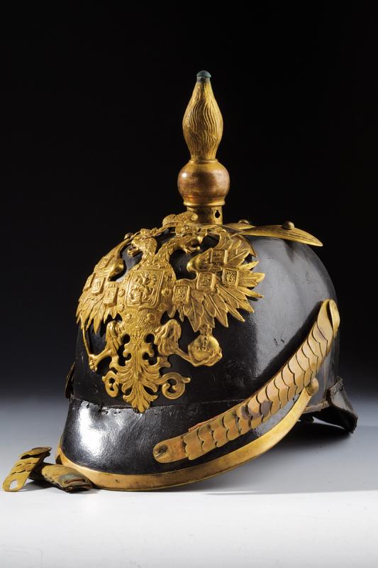 Elmo Mod. 1868 con bandeau della battaglia di Plovdiv (1878)