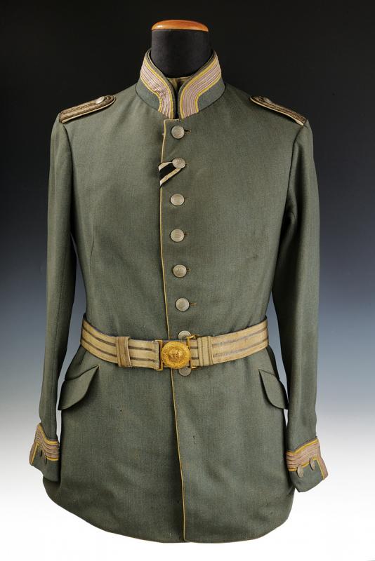 Giacca da grande uniforme grigioverde da ufficiale nel "Kurassier-Regt. von Seydlitz" Nr. 7