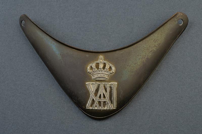Gorgiera da ufficiale, epoca di Alfonso XIII
