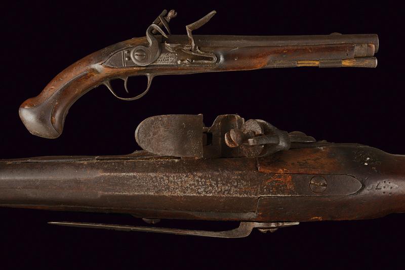 Pistola a pietra focaia da marina Mod. 1733