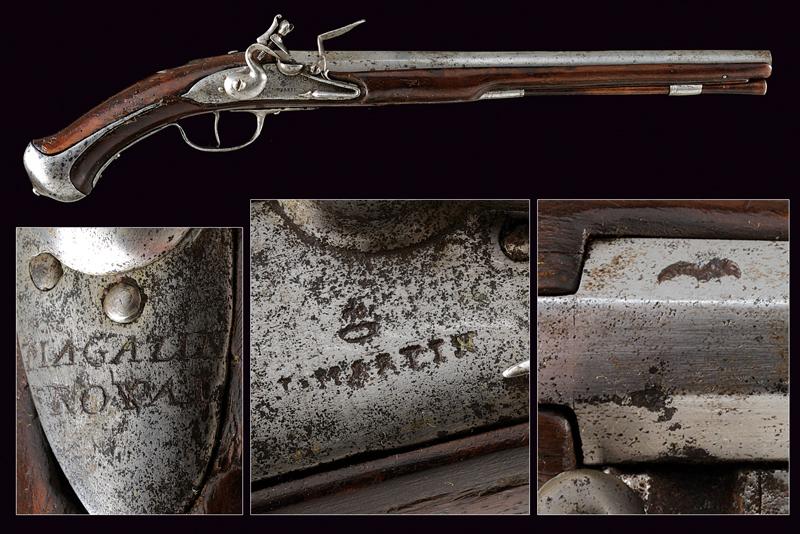 Rara pistola militare a pietra del Magazin Royal