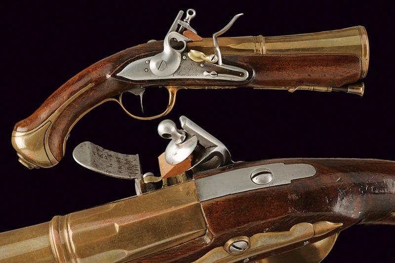 Pistola a pietra focaia da ufficiale di marina