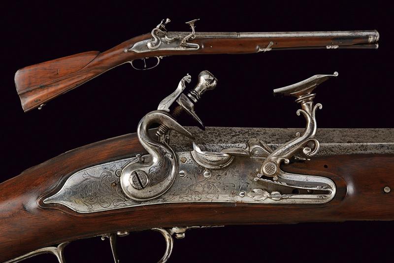 Interessante fucile tipo trombone a pietra focaia alla fiorentina