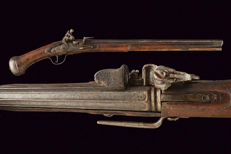 Pistola militare a pietra focaia