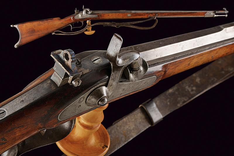 Carabina federale a luminello Mod. 1851 con diottra