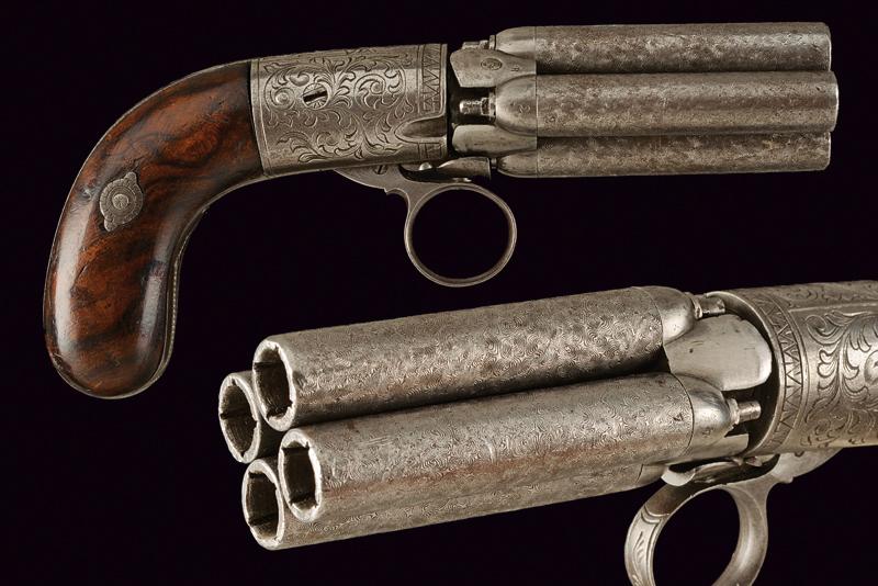 Pepperbox a luminello a quattro canne