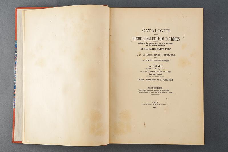 Raro catalogo della collezione Raoul Richards