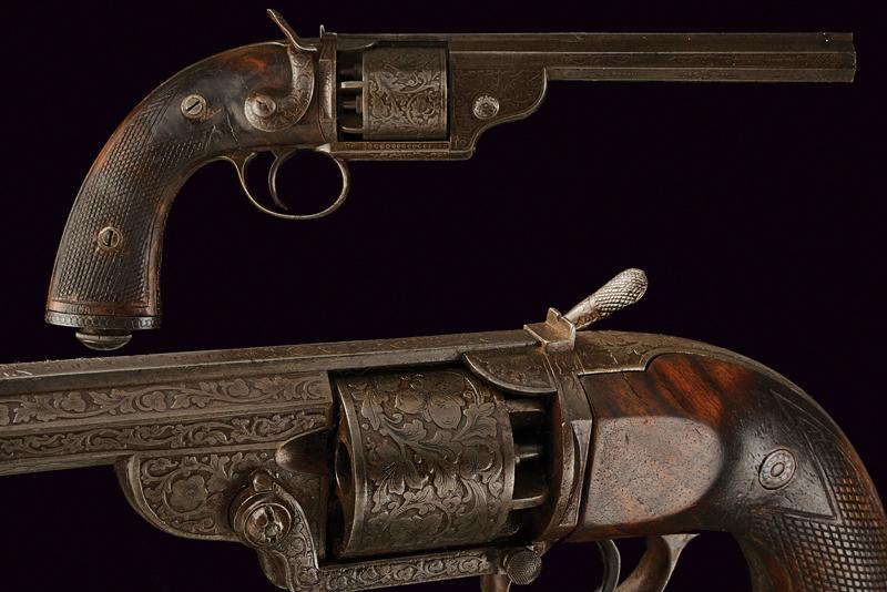 Raro revolver Devisme a luminello di transizione
