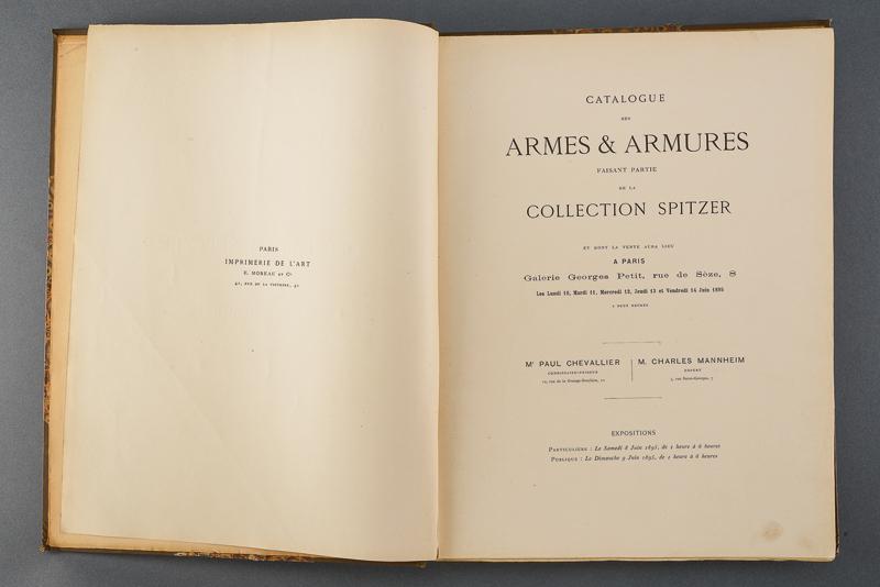 Catalogo della vendita Spitzer Armi & Armature