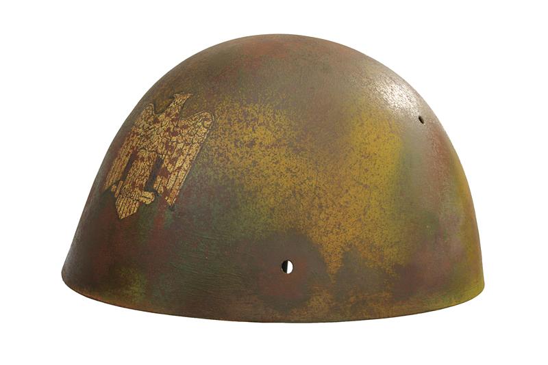 Elmetto Mod. 42/60 con fregio da paracadutista