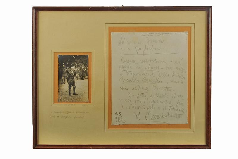 "Il Comandante Gabriele D'Annunzio Parla al Battaglione Fiumano"