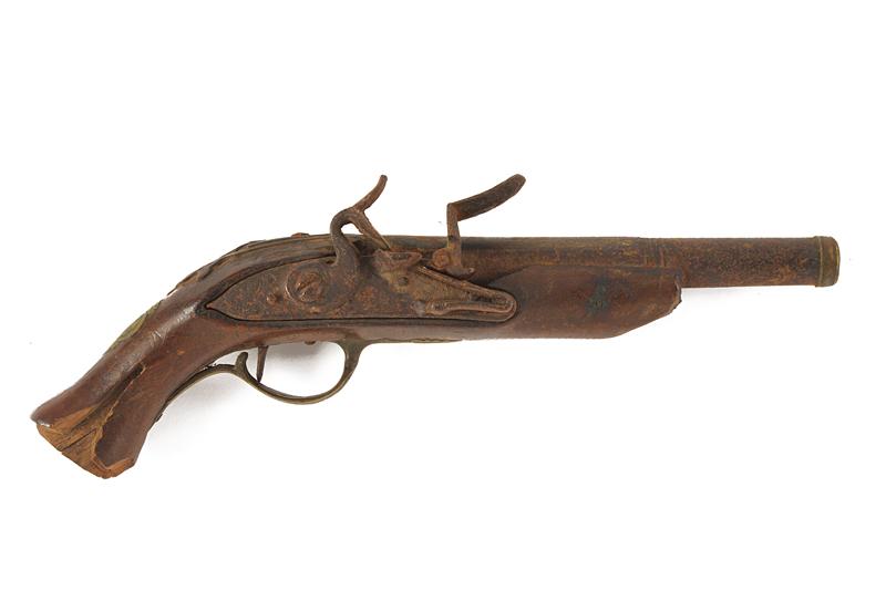 Pistola da viaggio a pietra focaia