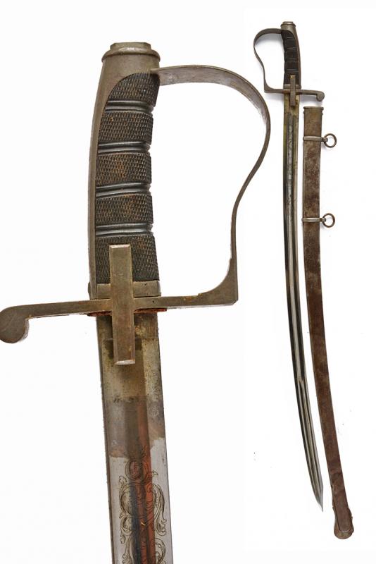 Sciabola Mod. 1855 con lama incisa
