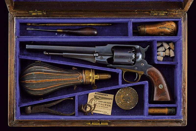Interessante Remington New Model Army Revolver di un veterano della Guerra di Secessione