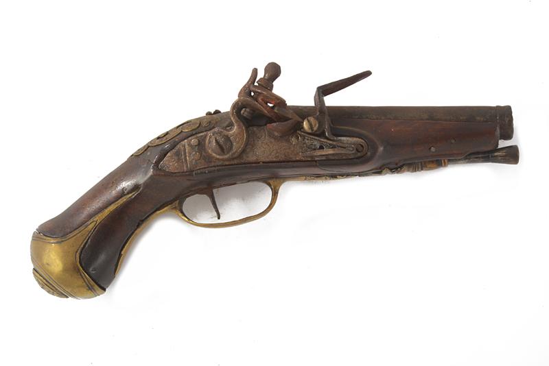 Pistola a pietra focaia da viaggio