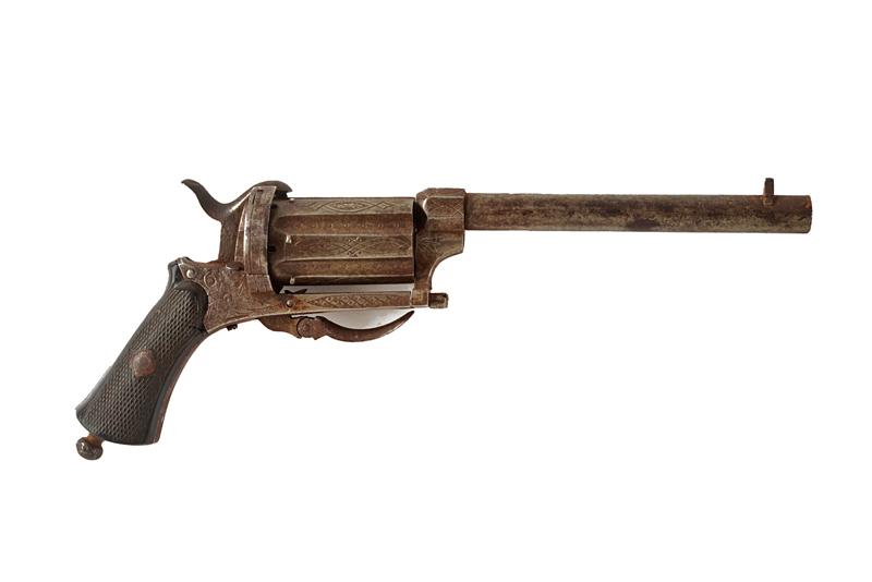 Pepperbox revolver a spillo