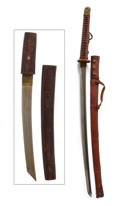 Lotto di una katana e un tanto