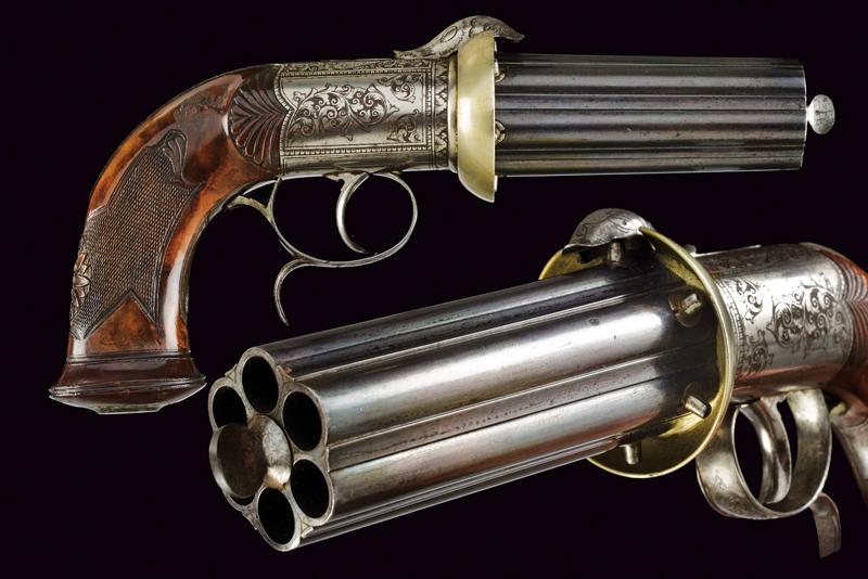 Bellissimo pepperbox revolver a luminello