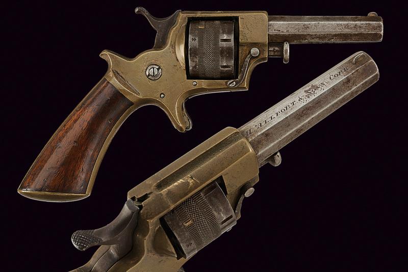 Raro revolver Tranter a percussione anulare di H. Allport