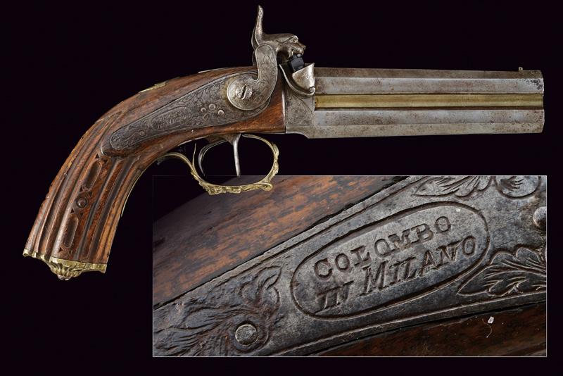 Pistola a due canne sovrapposte a luminello di Colmbo