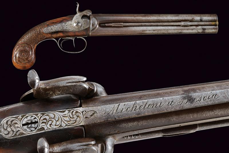 Pistola a due canne sovrapposte a luminello di Micheloni