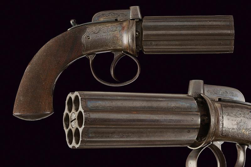 Pepperbox revolver a luminello di Richards