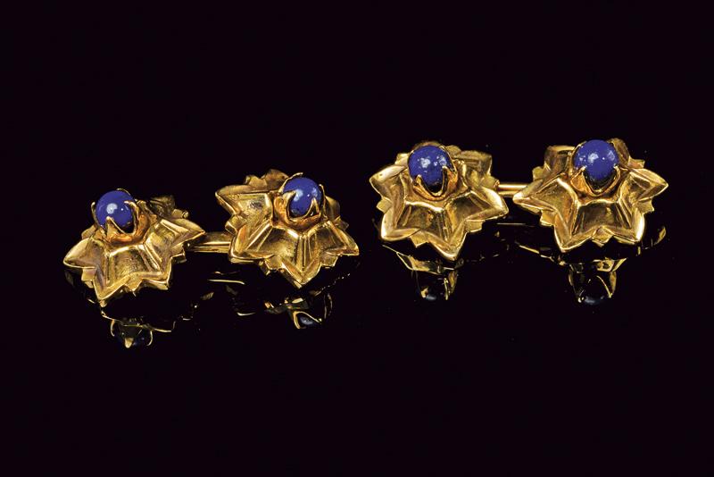 Polsini da camicia in oro e lapis