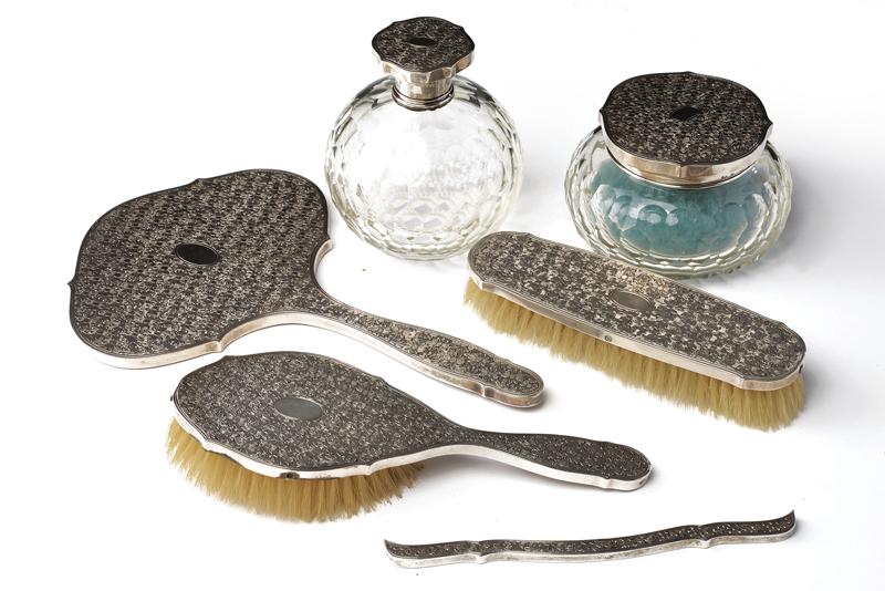 Set da toilette in argento