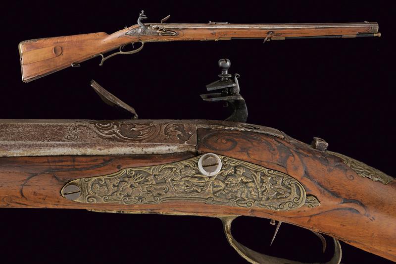 Interessante fucile a pietra focaia di Joseph Hauer