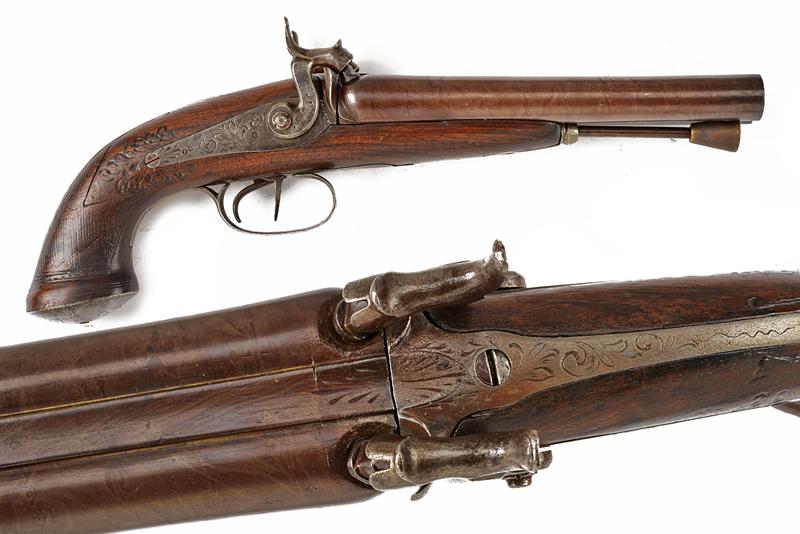 Pistola a luminello a due canne