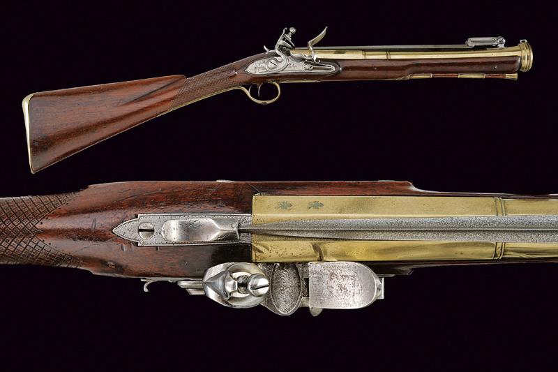 Trombone a pietra focaia con baionetta a scatto di Aston