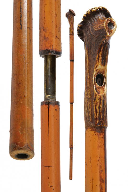 Bastone fucile a percussione centrale tipo "Dumonthier"