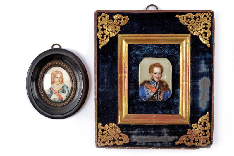 Lotto di due miniature