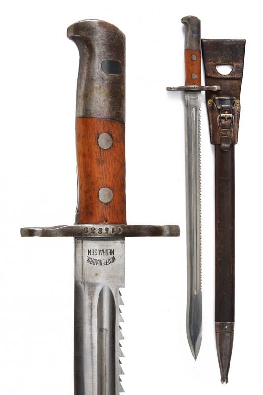 Baionetta mod. 1914 con dorso a sega
