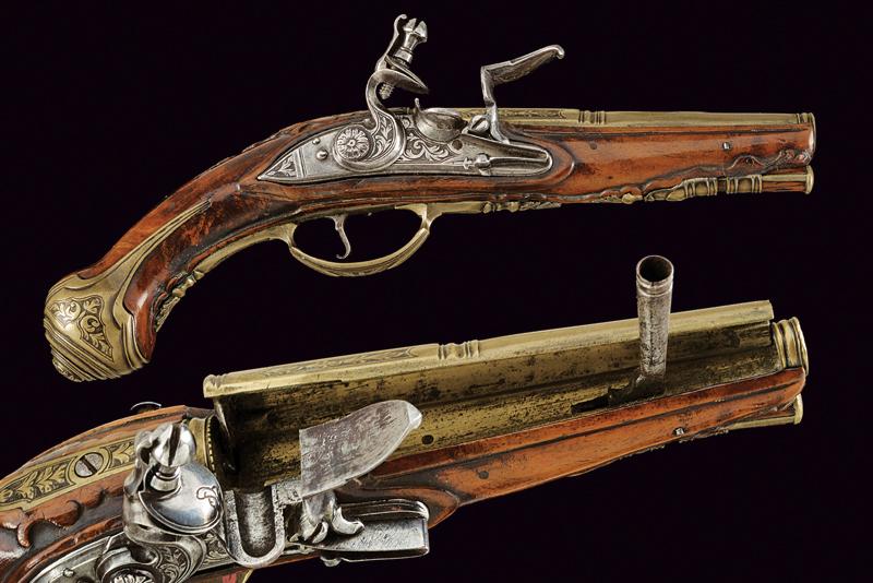 Bellissimo accendiesca a pietra focaia a forma di pistola
