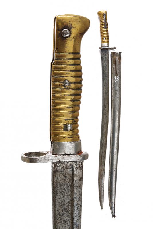 Baionetta Chassepot ersatz per fucile Gewehr 1888