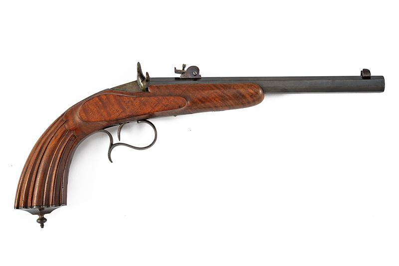 Rara pistola tipo Flobert a retrocarica di Gastinne-Renette