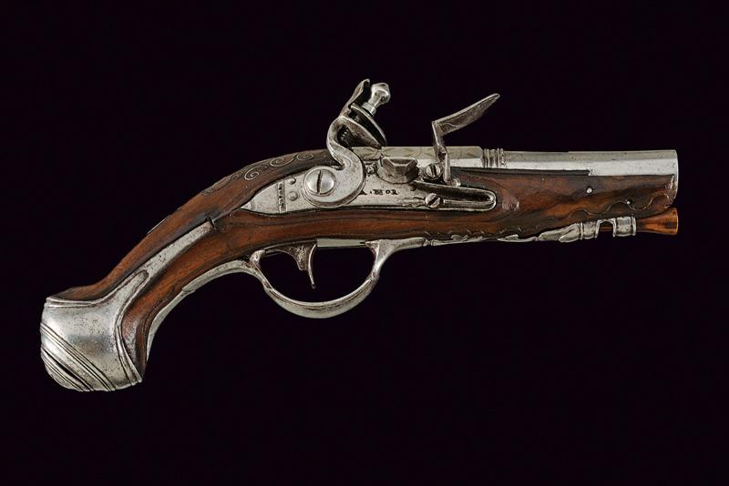 Pistola da viaggio a pietra focaia