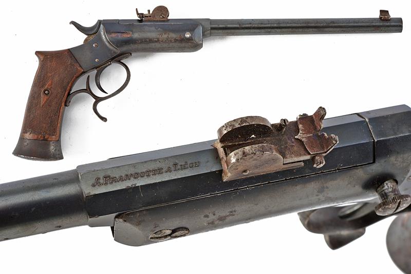 Pistola a retrocarica Francotte da tiro