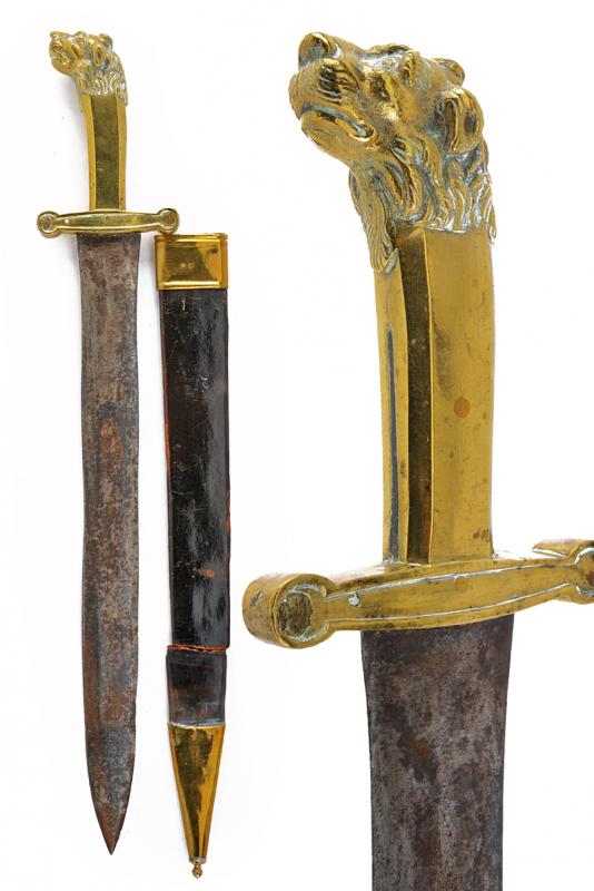 Daga da granatieri ridotta da pompieri modello 1800